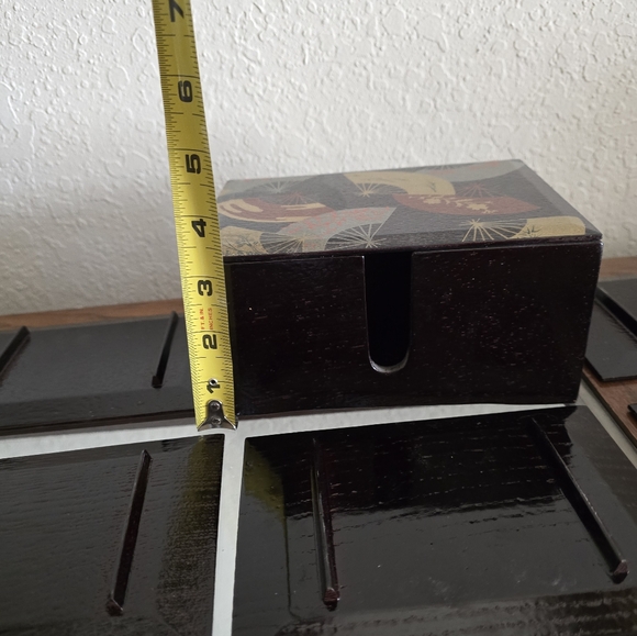 Vintage Lacquerware Japanese Sushi Plate Set - Picture 12 of 15